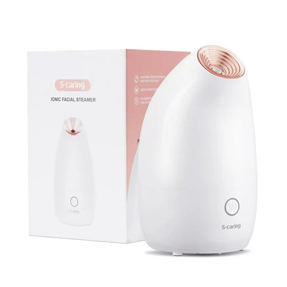 S-Caring Ionic Facial Steamer Gesichtsreinigung Mitesser Unreinheiten Sauna SPA 