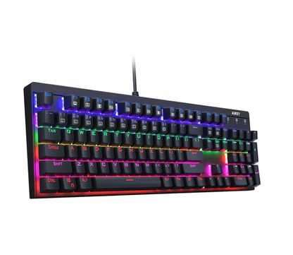 Aukey KM-G6 Tastiera Meccanica da Gaming Tasti Retroilluminati RGB Switch Blu - Layout Italiano