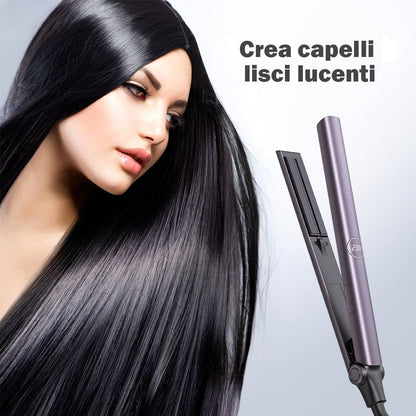 Piastra per Capelli Ionico 2 in 1 Styling Liscio Mosso Riscaldamento in 30 Sec 150°C – 230℃ Nano-titanio