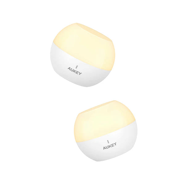 Aukey LT-ST23 2 Mini Lampada da Tavolo da Letto Luce Notturna Touch Control LED RGB IP65