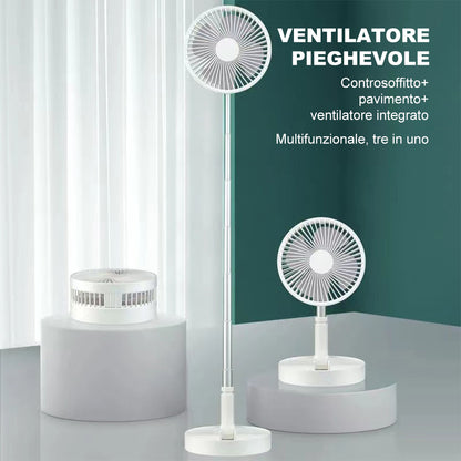 m Mu Ventilatore Portatile Ventilatore da Tavolo da Viaggio Altezza Regolabile con Telecomando