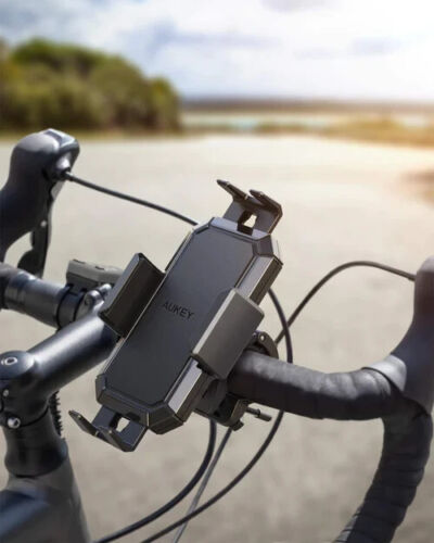 Aukey HD-C51 Porta Cellullare Supporto per Moto Bici Universale Rotazione 360 Stabilità