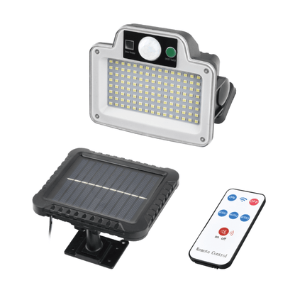 120 LED Outdoor Waterproof Solar Lamp with Sensor and Remote Control, 3 light modes