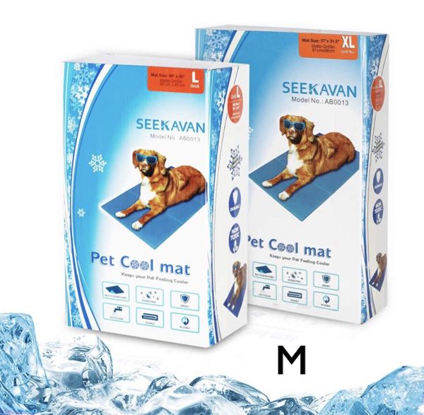 Seekavan erfrischende Kühlmatte für Hunde und Katzen, ML XL, sicheres Gel für Tiere 