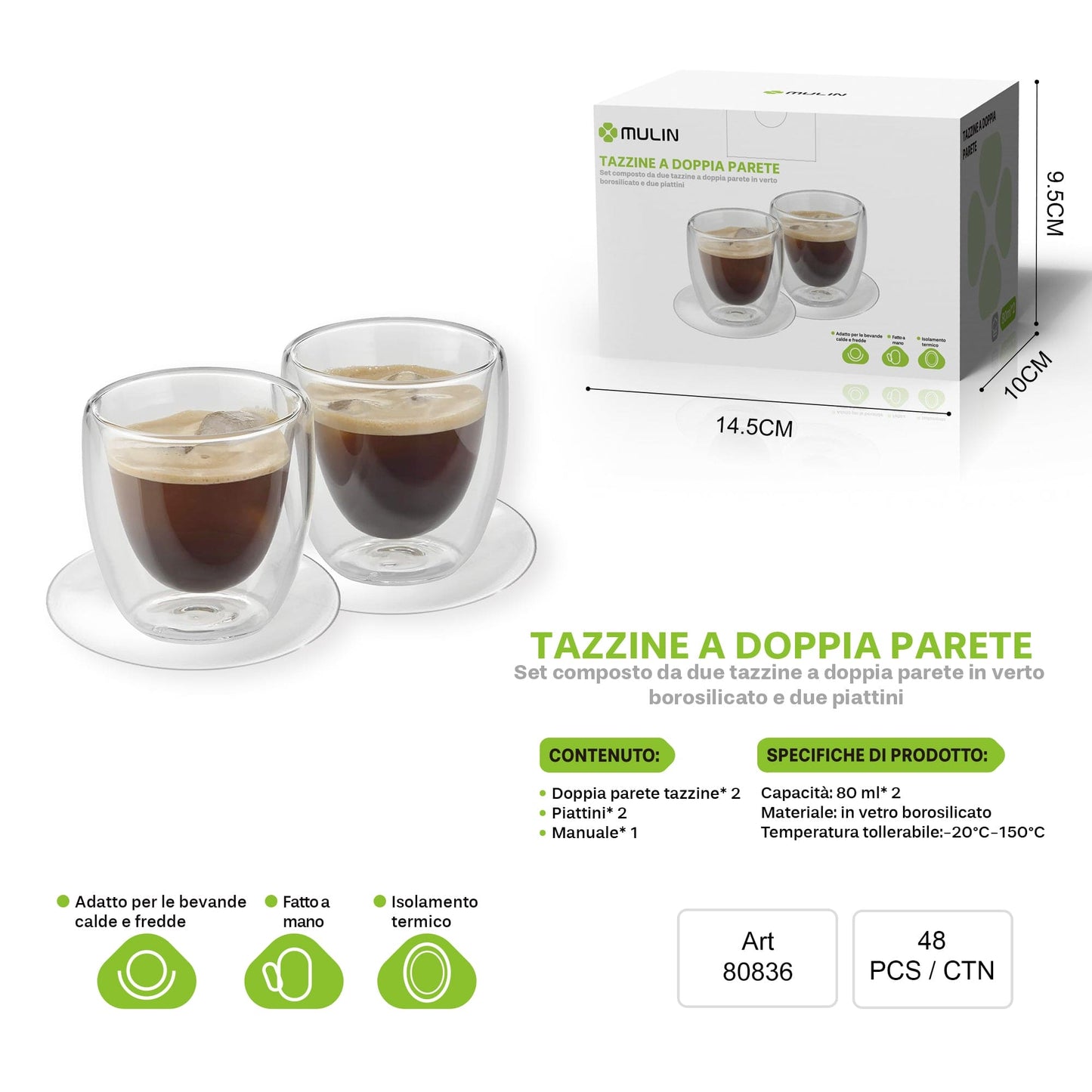 80ML TAZZINE A DOPPIA PARETE 80836