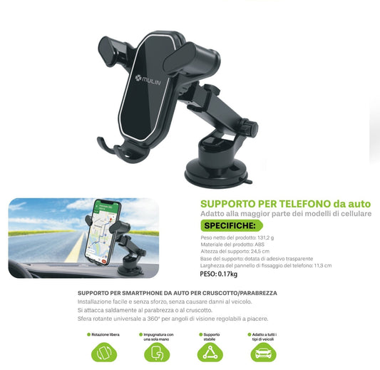 MU KP-907 Supporto Per Telefono da Auto