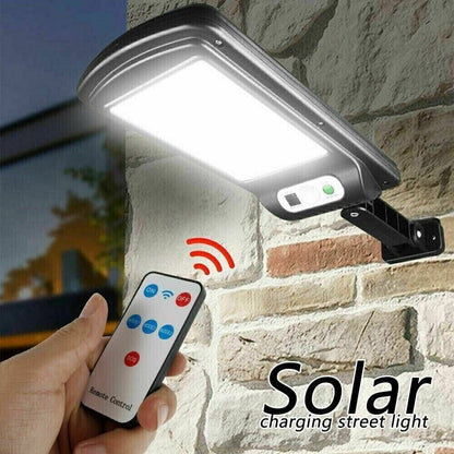 m MU Lampione Faro Solare Luce Solare da Parete Impermeabile con Sensore 3PZ 5W 60LM