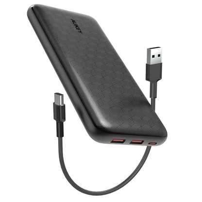 Aukey PB-N93A Power Bank Caricabatterie Portatile 20000mAh 18W Ricarica Rapida Ultra Slim Antiscivolo