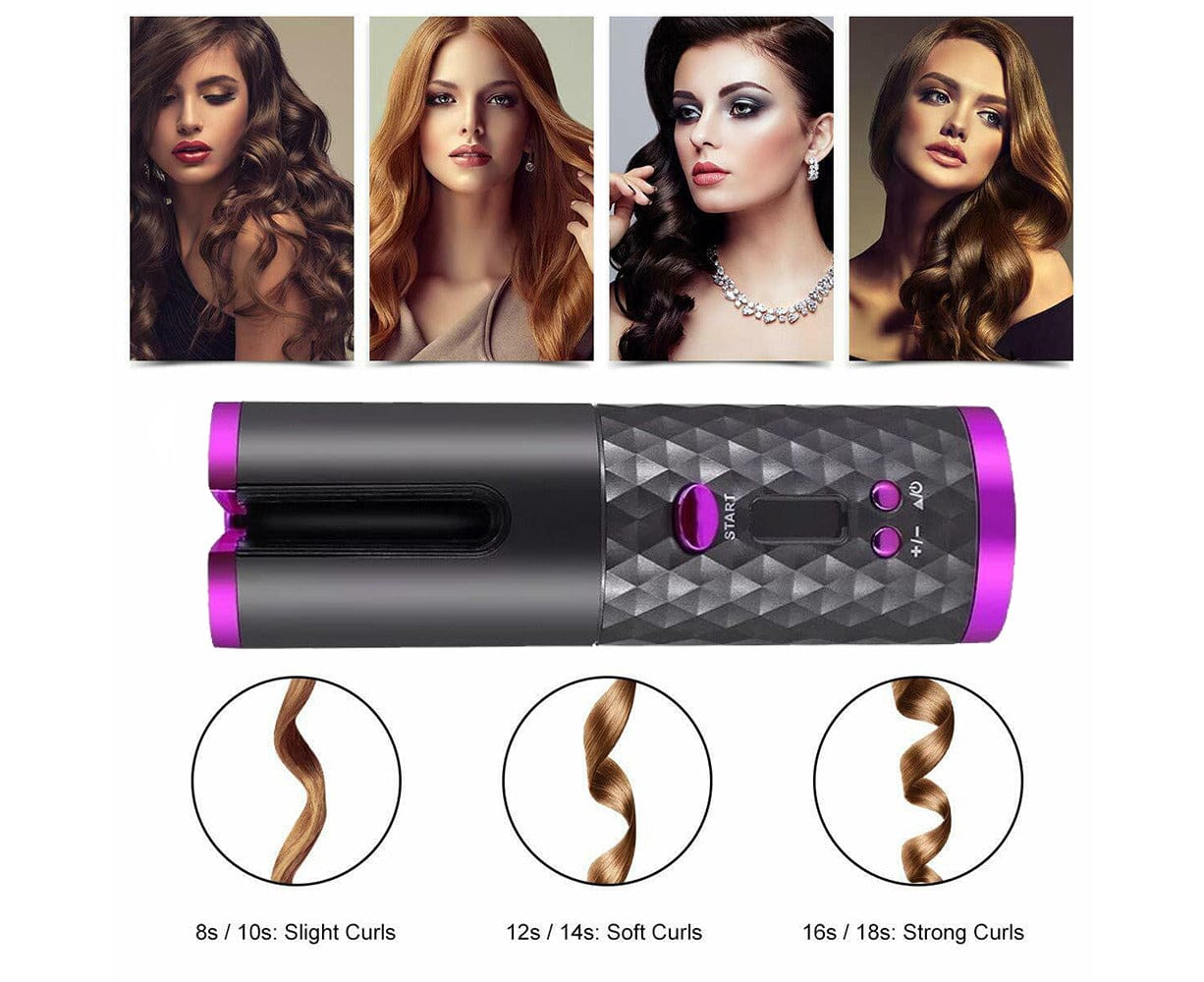 Automatic Curling Irons Curling Irons USB Ceramic Curl Wand Wireless Hair Styling Tools