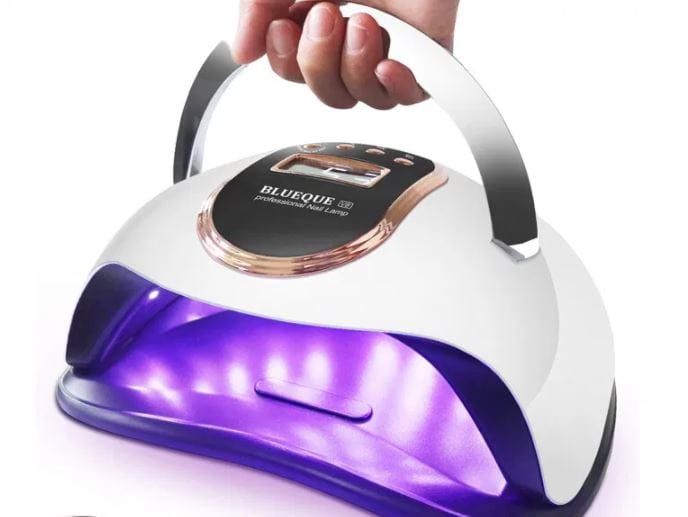 MU UV LED Nail Lamp, 168W Professional UV LED Nail Lamp, Auto Start Sensor with 4 Timer Setting 10/30/60/99S, for Home and Salon 