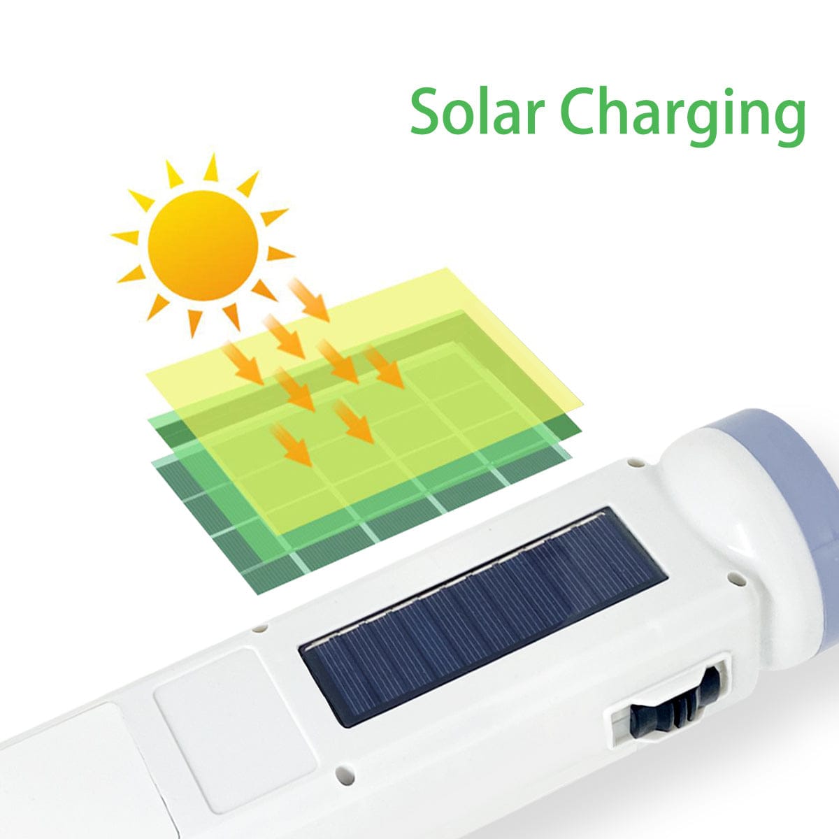 Luce di Emergenza Solare Lampada da Lavoro - Pannello Solare Lampada torcia Campeggio portatile uso ricaricabile